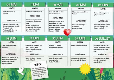 ENFANCE Programme Des Mercredis De Mai Et Juin 2022 Pour Les Grands