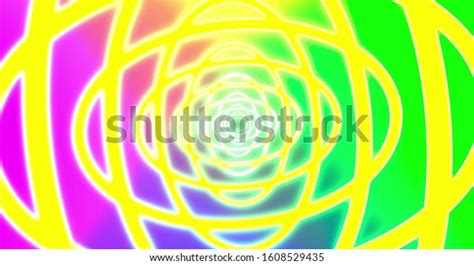 Abstracts Rainbow Spiral Psihodelic Tunnel Background Stock