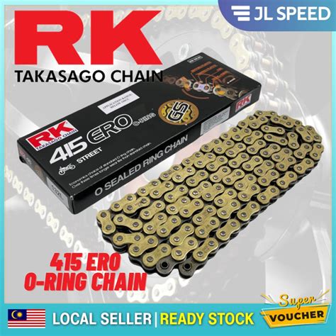 RK TAGASAGO O RING 415 GOLD CHAIN RANTAI EMAS RK ORING GETAH 415 ERO X