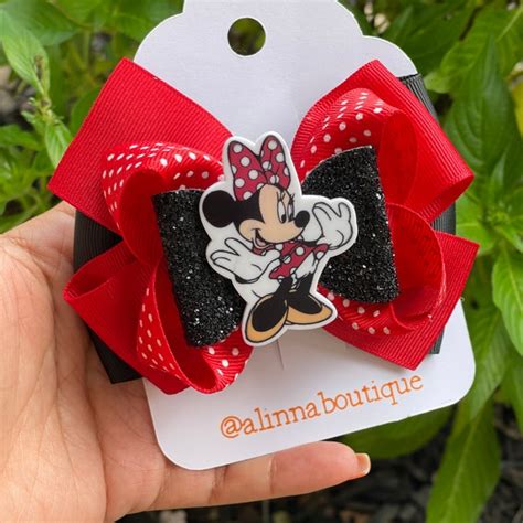 Minnie Mouse Hair Bow Etsy