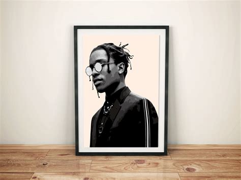 Asap Rocky Wall Art Asap Poster Hip Hop Print Digital File Etsy Australia