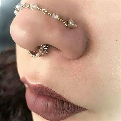 Nostril Chain Earings Piercings Nose Piercing Jewelry Piercing Jewelry