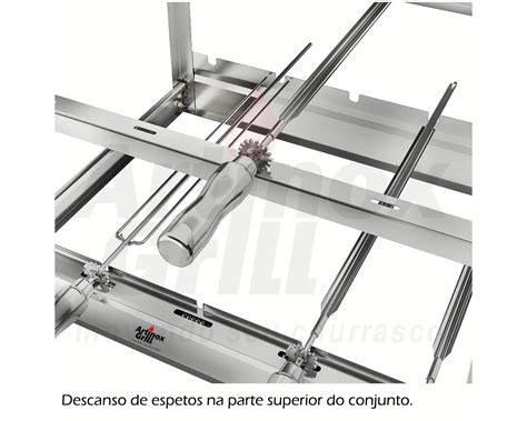 Churrasqueira Inox Girat Ria Artinox Grill Ag Espetos Artinox