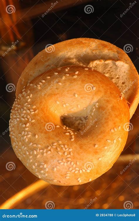 Sesame seed bagel stock photo. Image of toasted, bagel - 2834788