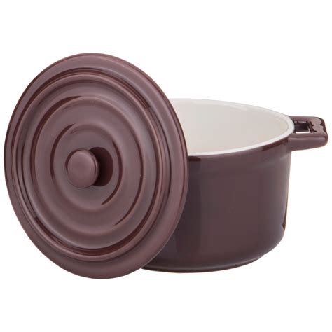 Кокотница 189-303 с крышкой agness 15,4*11,9*8,1 см коричневая: купить ...