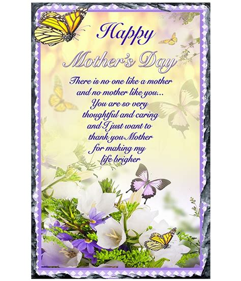 Happy Mothers Day Purple Butterfly