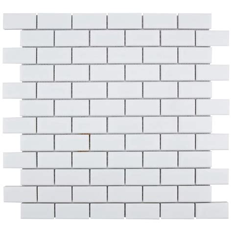 Merola Tile Metro Subway Matte White 11 34 Inch X 11 34 Inch X 5 Mm