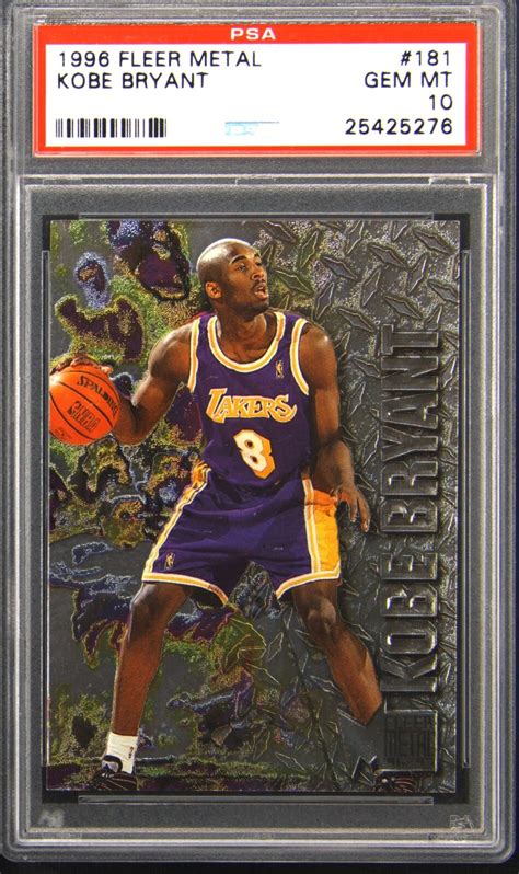 Kobe Bryant 1996 Metal 181 Base Psa 10 Price Guide Sports Card Investor