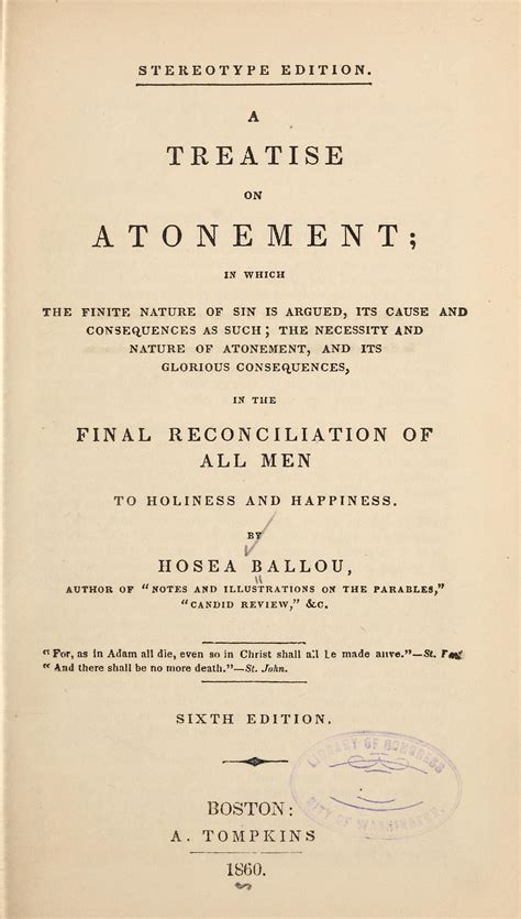 A treatise on atonement | Library of Congress