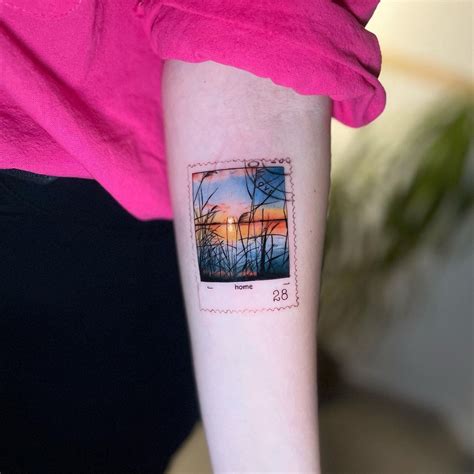 23 Sunset Tattoo Ideas For All The Nature Lovers Out There