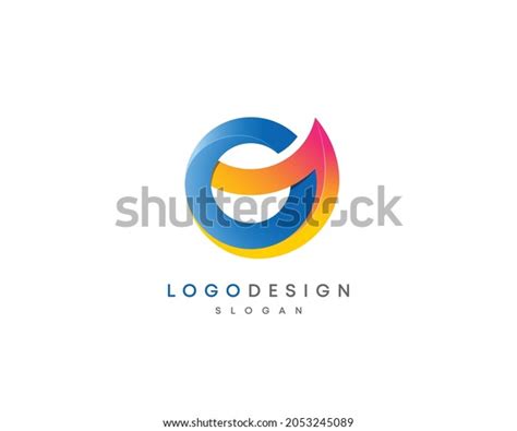 Abstract Letter Cggc Logo Design Cg Stock Vector Royalty Free