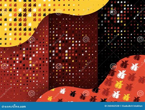 Abstract Background Seamless Pattern of the Flame, Vector Illustration Stock Illustration ...