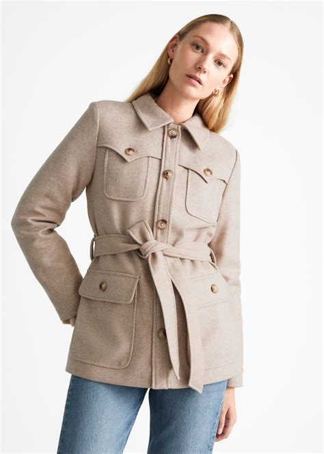 Long Belted Safari Jacket