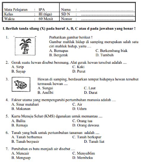 Soal Ipa Kelas 7 Semester 1 Dan Kunci Jawaban 2020 Homecare24