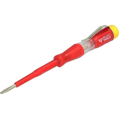 Отвертка индикатор напряжения Brilliant Tools 100 - 500 V 140 мм ...