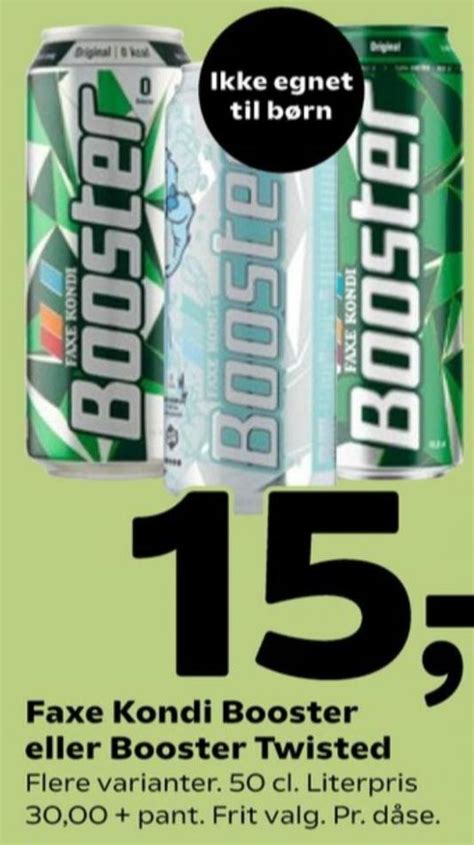 Faxe Kondi Booster Energidrik Fakta Oktober 2022 Alle Tilbudsavis