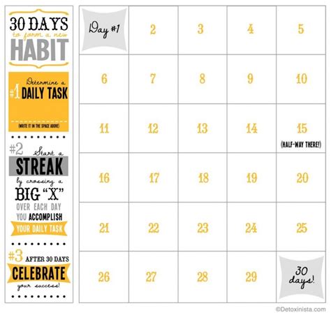 Blank 30 Day Calendar Template | Free Letter Templates