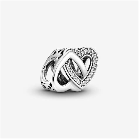 Entwined Hearts Charm Sterling Silver Pandora Us