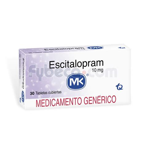 Escitalopram Mk Tabs Recub 10Mg C 30 Fybeca