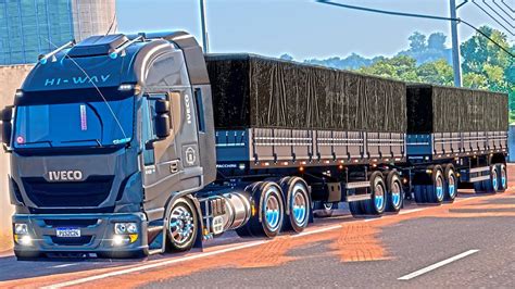 SAFRINHA DO TRIGO PELO SUL DO PARANÁ IVECO WI HAY 440 NO RODO TREM