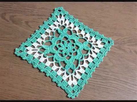 Tığ işi Örgü Renkli İplerle Kare Motif Yapımı crochet lace YouTube