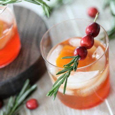 Signature Cocktail The Best Cranberry Old Fashioned Recipe Recipes