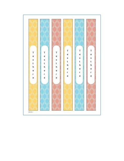 Free Printable Binder Spine Insert Templates 1 2 3 Inch Label Word