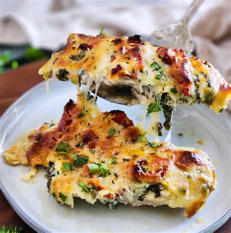 Creamy Tuscan Baked Spinach Chicken Beautiful Eats Things