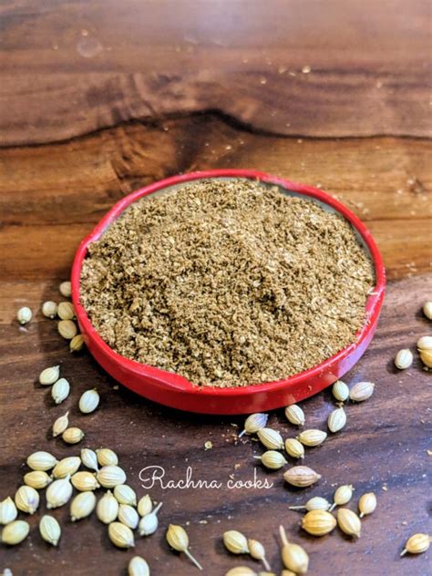 Coriander Powder How To Make Ground Coriander Rachna Cooks