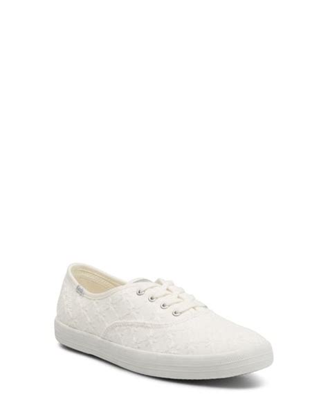 Keds Champion Starburst Eyelet Sneaker In White Lyst