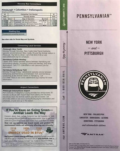 Amtrak Pennsylvanian New York Pittsburgh Schedule