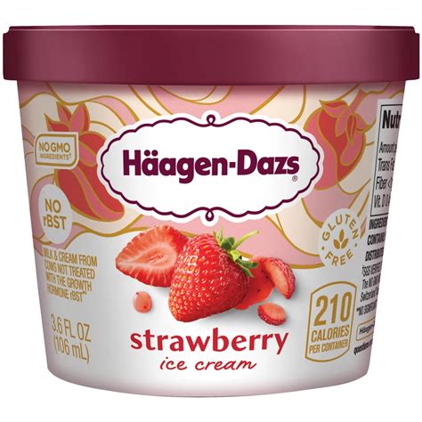 Haagen-Dazs Strawberry Ice Cream - Shop Ice Cream at H-E-B