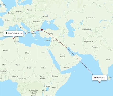 Flights From Male To Constantine MLE To CZL Flight Routes