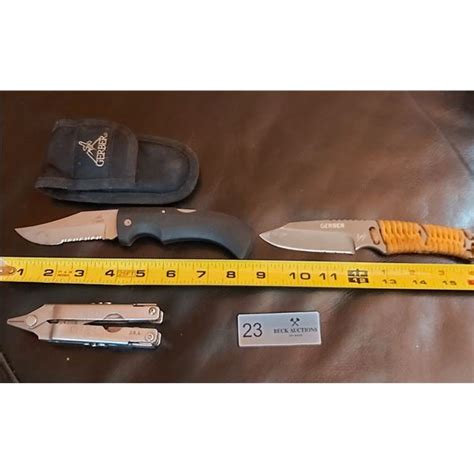 2 Gerber Knives & Gerber Multi-Tool - Beck Auctions Inc.