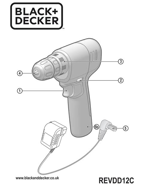 BLACK DECKER REVDD12C 12V 1 5Ah Cordless Drill Driver Instruction Manual