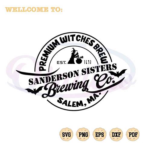 Hocus Pocus Witches Brewing Co Svg For Cricut Sublimation Files Oladino