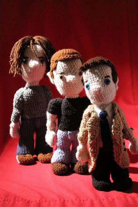 Pattern For Sam Dean And Castiel From Supernatural 3 Full Size Amigurumi Etsy Castiel