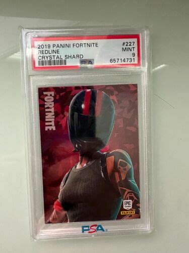 Panini Fortnite Series Redline Crystal Shard Usa Print Psa