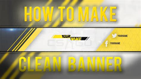 How to make youtube banner? Tutorial. - YouTube