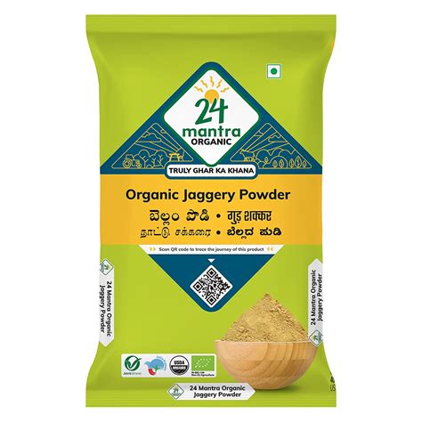 24 Mantra Organic Jaggery Powder 500gms India Ayurveda Online