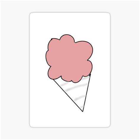 Cotton Candy Sticker For Sale By Sassystickersus Redbubble