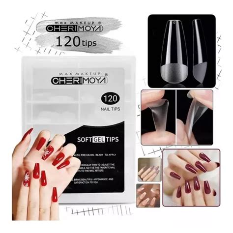 Tips Para Soft Gel Coffin Prelimado X 120und Cherimoya