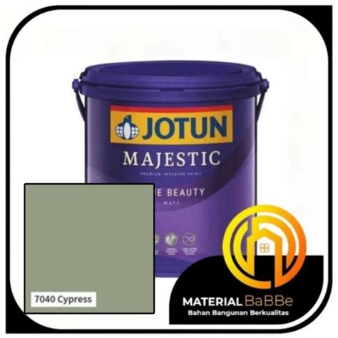 Jotun Majestic True Beauty Matt 7040 Cypress 2 5 Liter Cat Dinding