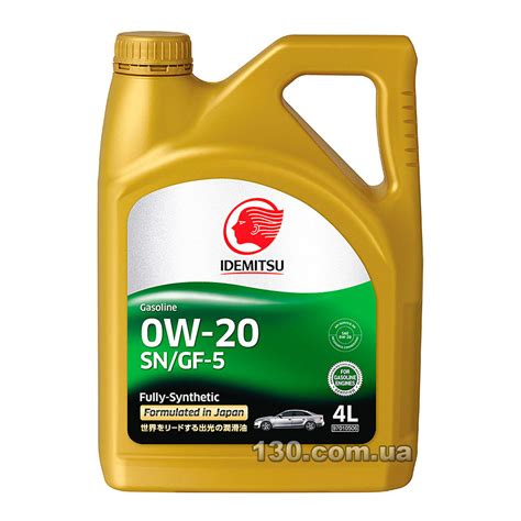 Idemitsu Sae 0w 20 — Synthetic Motor Oil — 4 L