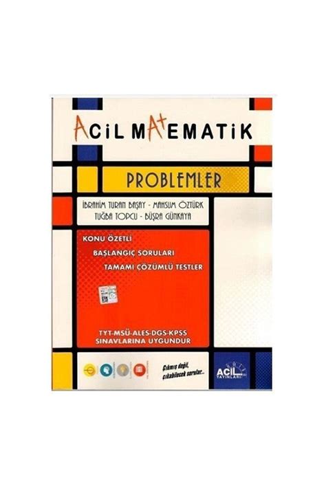 Acil Yay Nlar Acil Tyt Matematik Problemler Fiyat Yorumlar