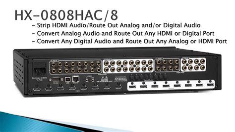 Hdmi Matrix Switch Hx Hac Avocation Systems Youtube