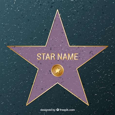 Premium Vector | Walk of fame star background