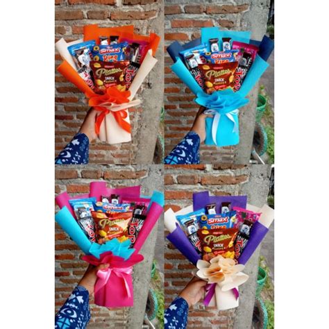 Jual Buket Snack Wisuda Sempro Ulangtahun Bucket Snack Bucket