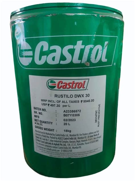 Liquid Castrol Rustilo Dwx Rust Preventive Oil At Best Price In