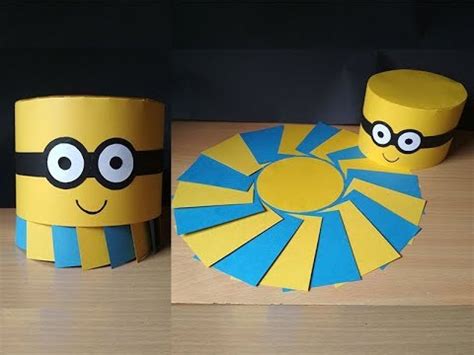 Diy Minion Circular Explosion Box Tutorial Arty Hearty Sheetal